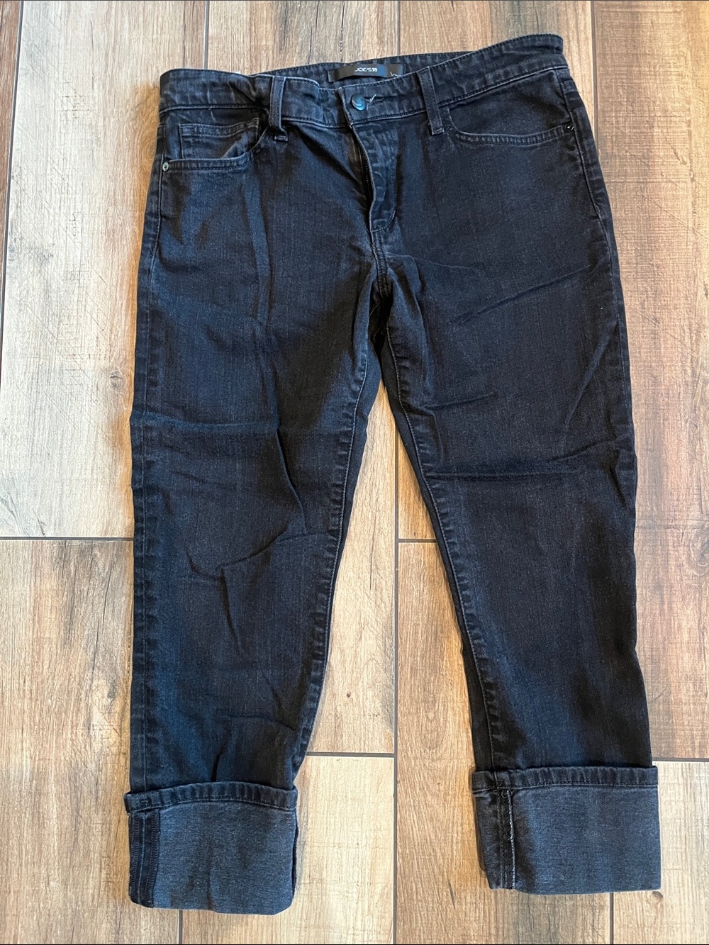 Joe's Jeans Black Cropped Ankle Jeans